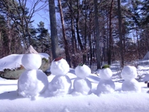 そうだ!　雪だるまをつくろう!!