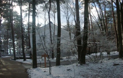白い蔵と白い雪