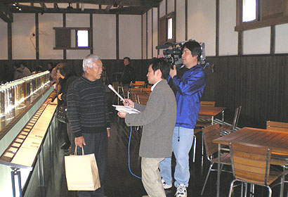 養命酒　駒ヶ根工場　テレビ取材