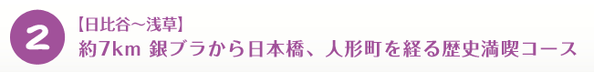【日比谷〜浅草】約7km 銀ブラから日本橋、人形町を経る歴史満喫コース