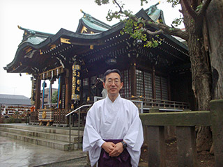 大鳥神社　宮司　堀江久教さん