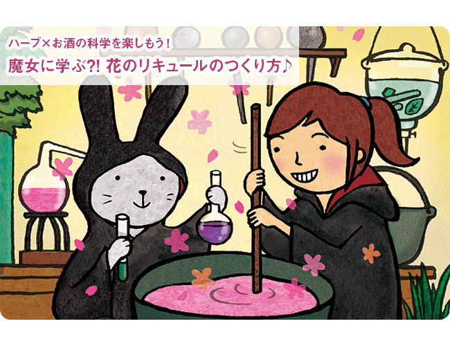 ハーブ×お酒の科学を楽しもう！ 魔女に学ぶ?! 花のリキュールのつくり方♪