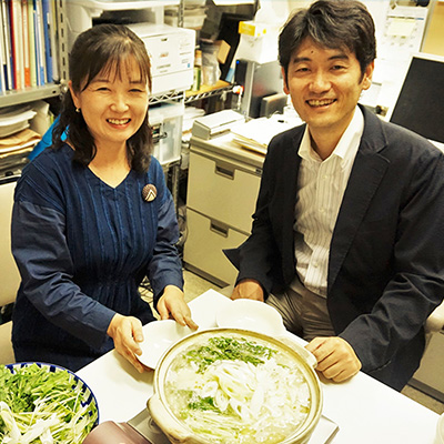 右:前橋健二先生 左:山根明子先生