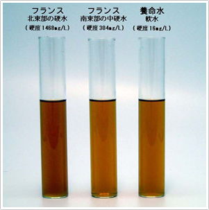 水の硬度の違いが小柴胡湯煎液の色に及ぼす影響