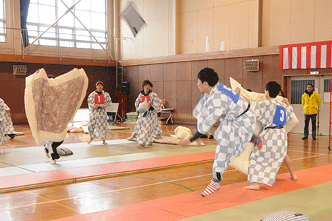 まくら投げ大会２