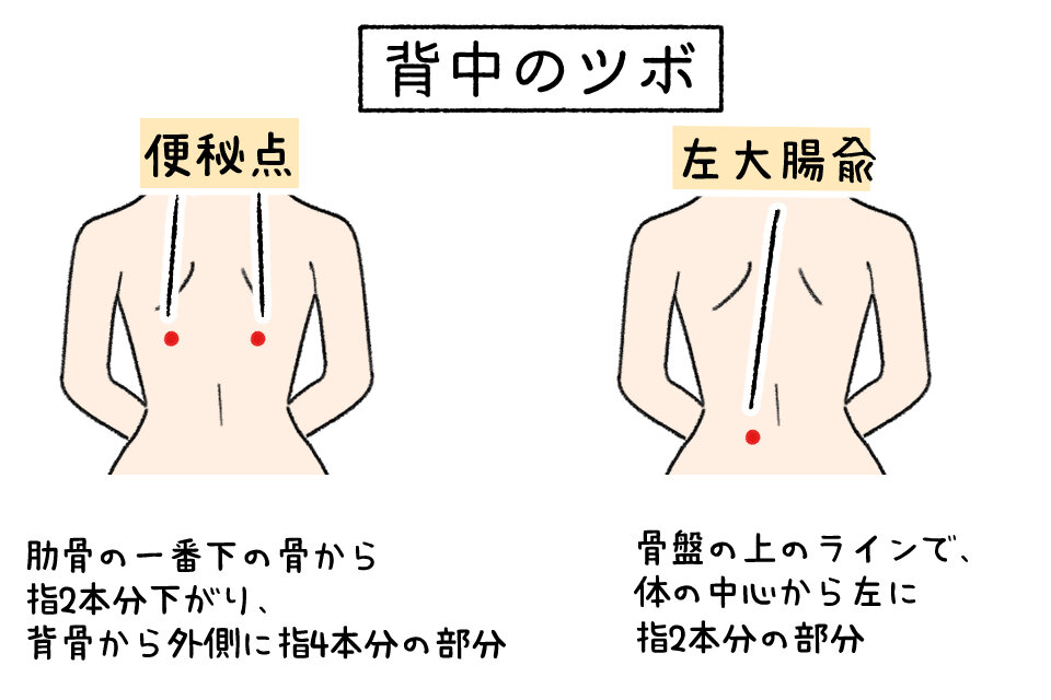 背中のツボ