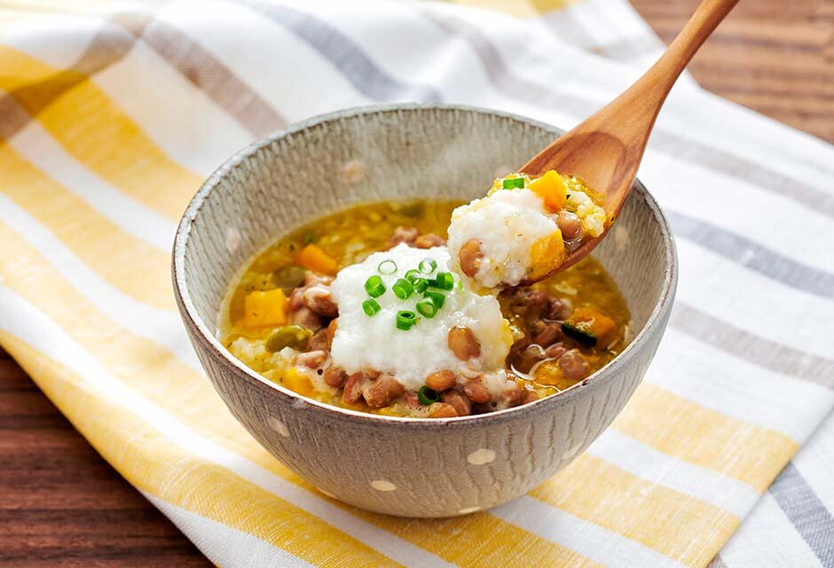 大豆製品・豆類：豆腐や納豆など