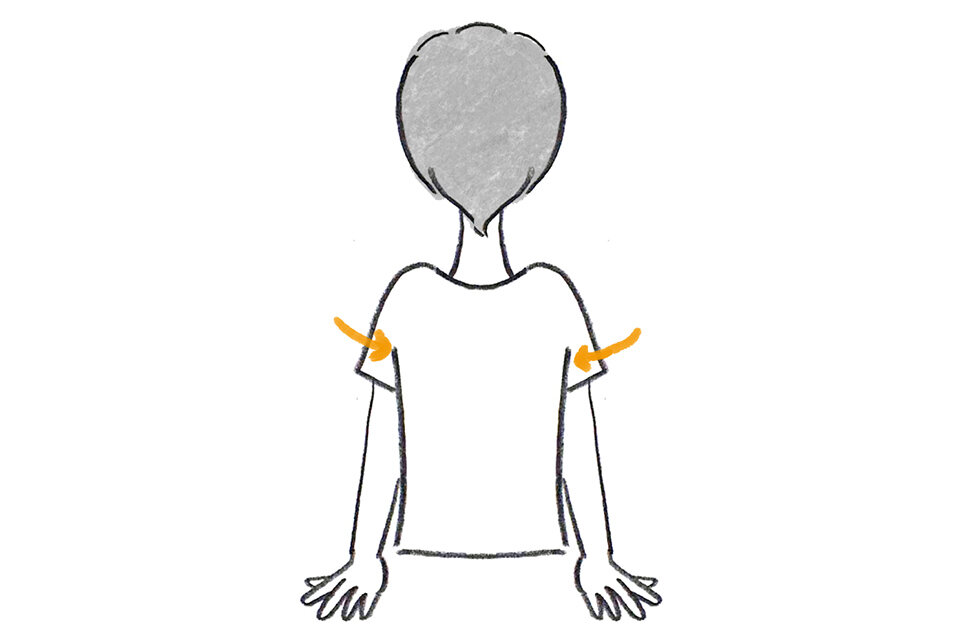 アクティブコンディショニング：肩の外旋・内転
