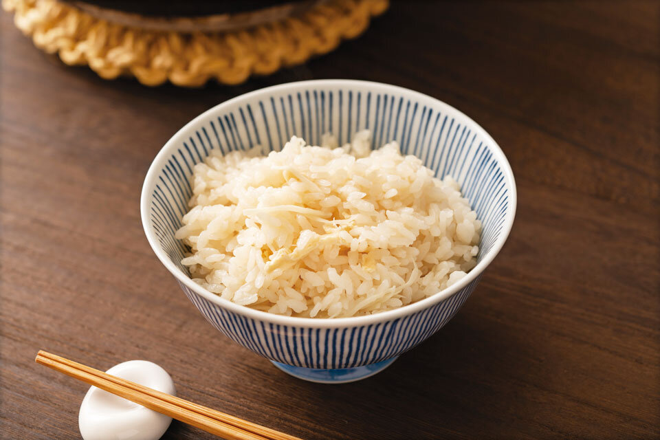 生姜のハチミツ入り炊き込みご飯