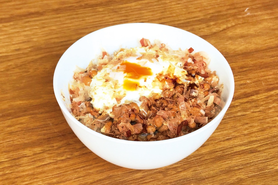 焼き納豆丼