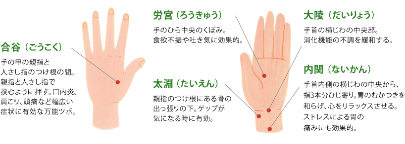 ツボ押しで不調を解消 養命酒製造株式会社 ツボ押しで不調を解消 養命酒製造株式会社