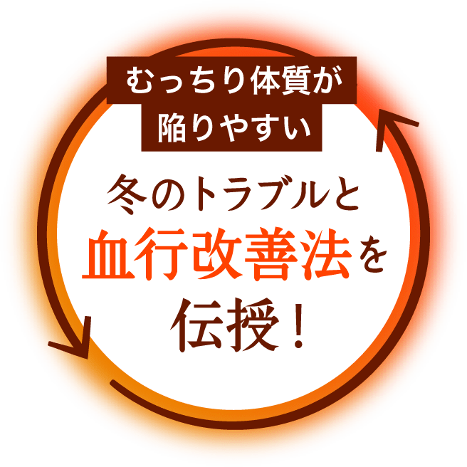 冬のトラブルと血行改善法を伝授