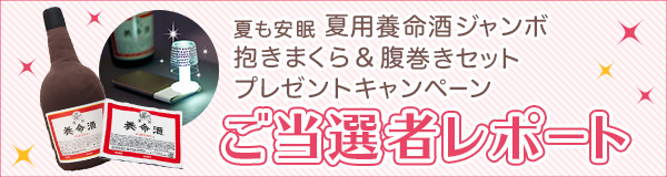 夏用養命酒 ジャンボ抱きまくら＆腹巻きセットプレゼント ご当選者レポート