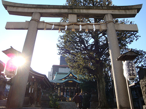 大鳥神社（東京・目黒）の鳥居