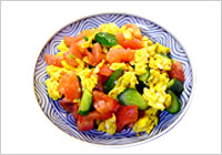 芙蓉鶏蛋青瓜(ふーよんがいだんちぇんぐわ)