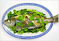 莞茜蒸鮮魚(ゆんさいちぇんしんゆい)