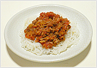 こんにゃくミートソース