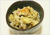 豚肉とごぼうの柳川風丼