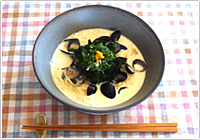しじみ豆乳にゅうめん