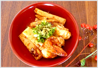 海老と長芋の黒酢炒め