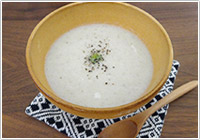 きのこの豆乳スープ