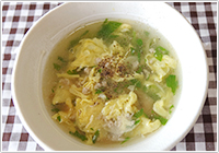 卵と百合根のとろとろスープ