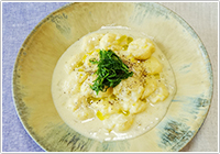 じゃがいものニョッキ 豆乳酒粕ソース