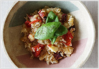 タコとミニトマトの炊き込みご飯