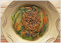 ニラたっぷりチヂミ