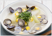 土用のしじみと冬瓜のスープ