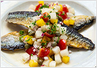 さんまのソテー 梨のラビゴットソース