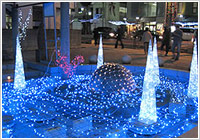 イルミネーションin箕輪と夜空